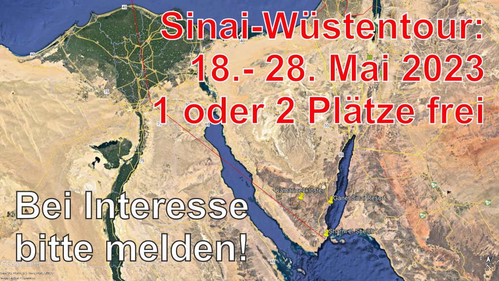 Sinai-Wüstentrekking - 1 oder 2 Plätze frei geworden