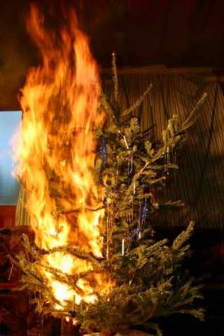 Christbaum in Flammen ii