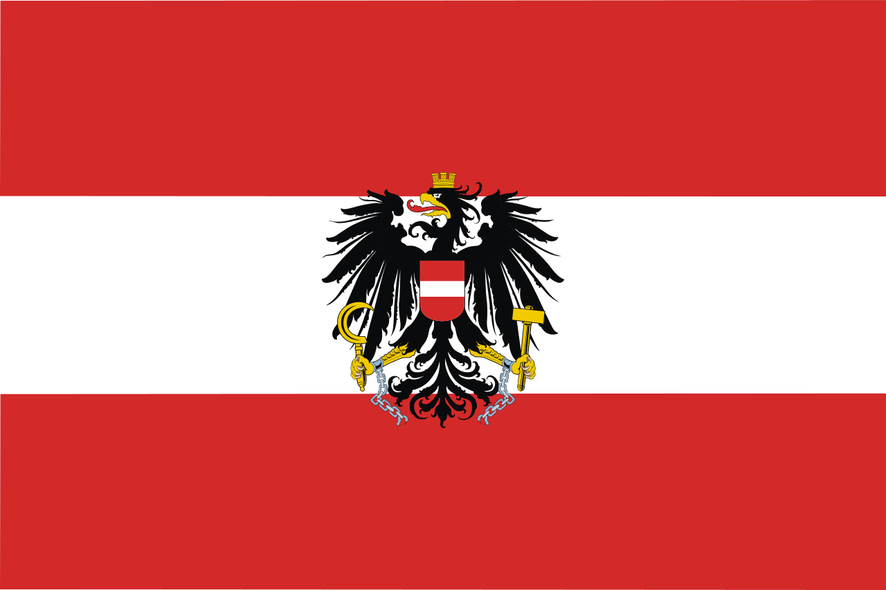 Flagge Österreich+Adler