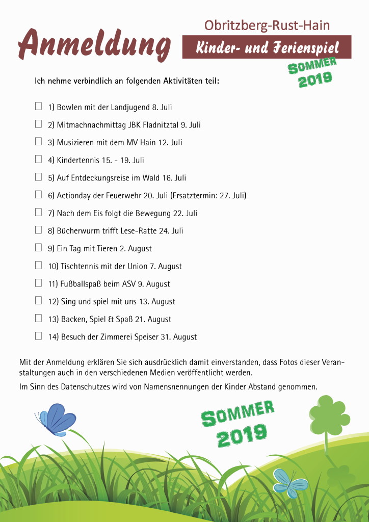 Ferienspiel Anmeldung2019