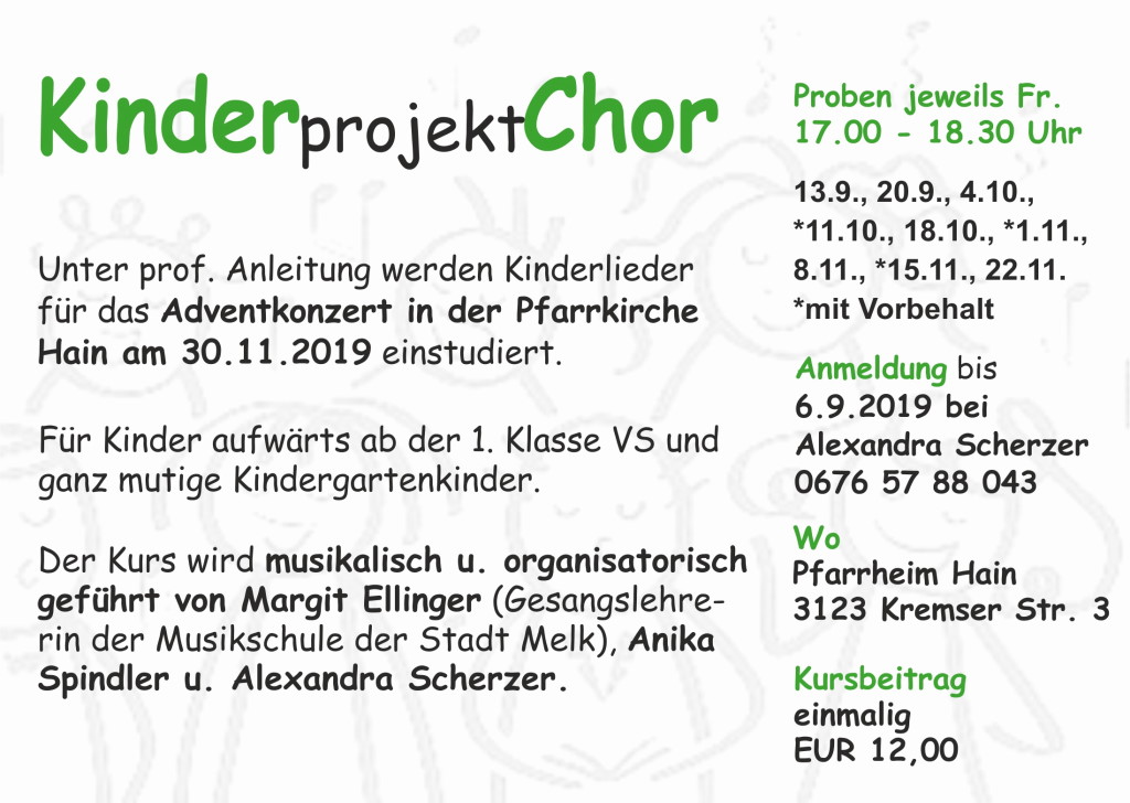 Kinderprojektchor