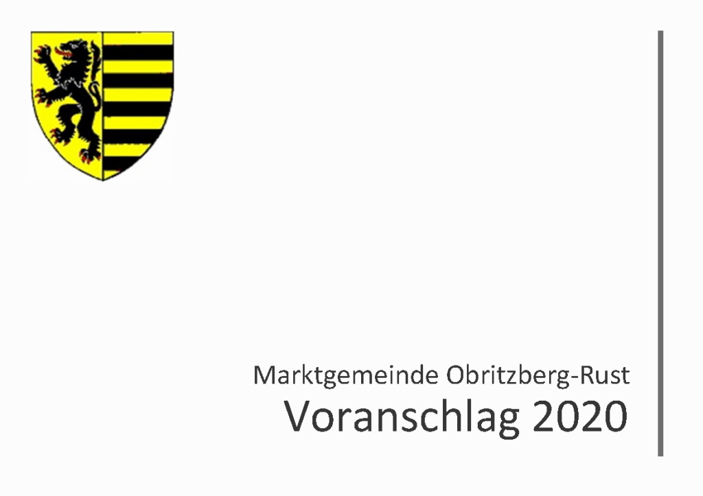 Sehr erfreulicher Voranschlag 2020: € 200.000,- Überschuss