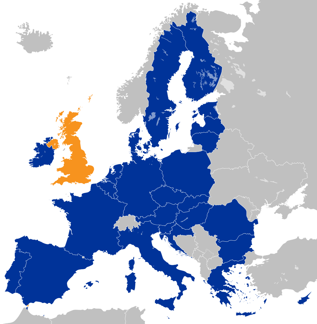 EU ohne England - Quelle: Wikipedia