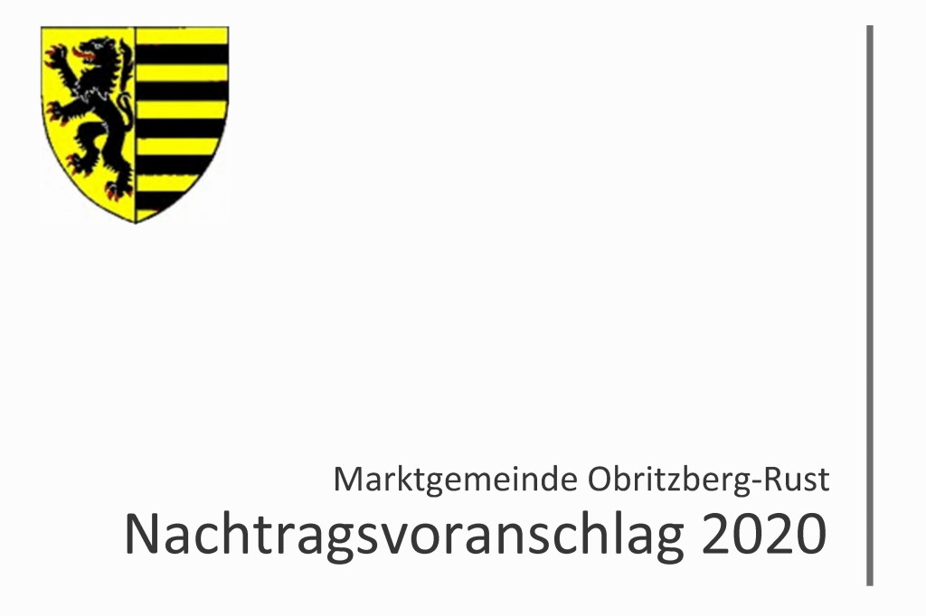 1. Nachtragsvoranschlag 2020 beschlossen