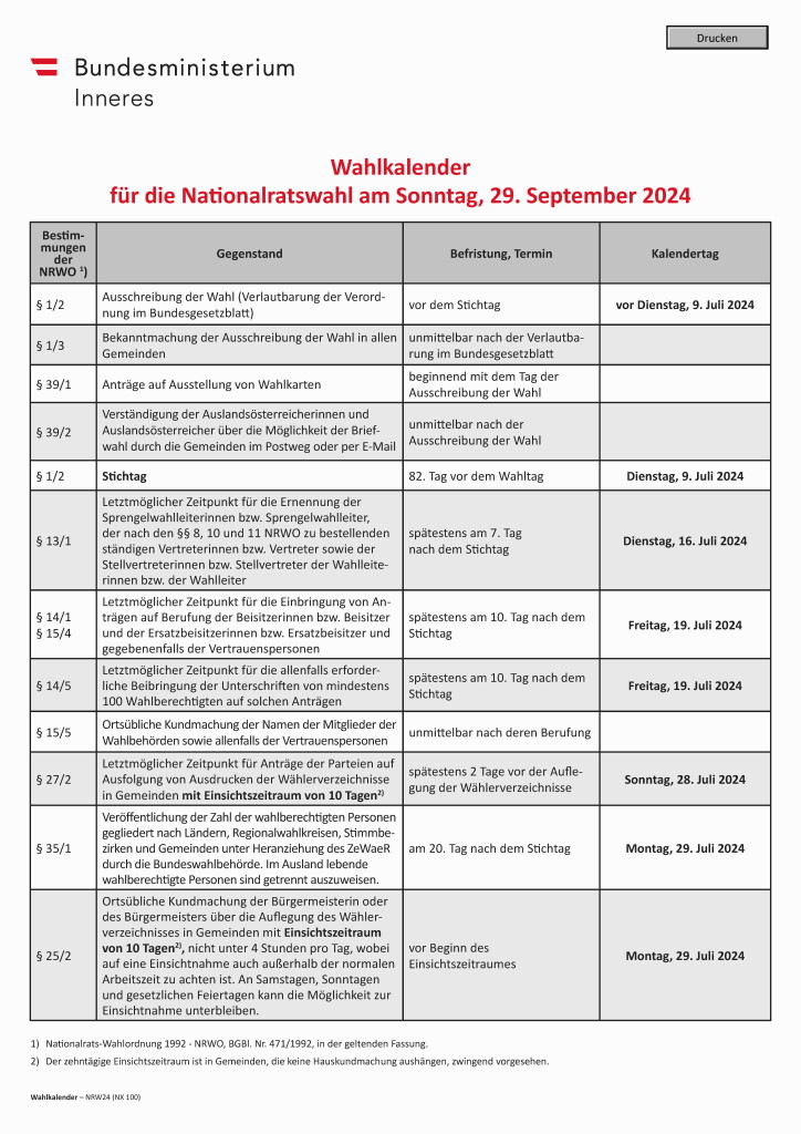Wahlkalender NR Wahl2024
