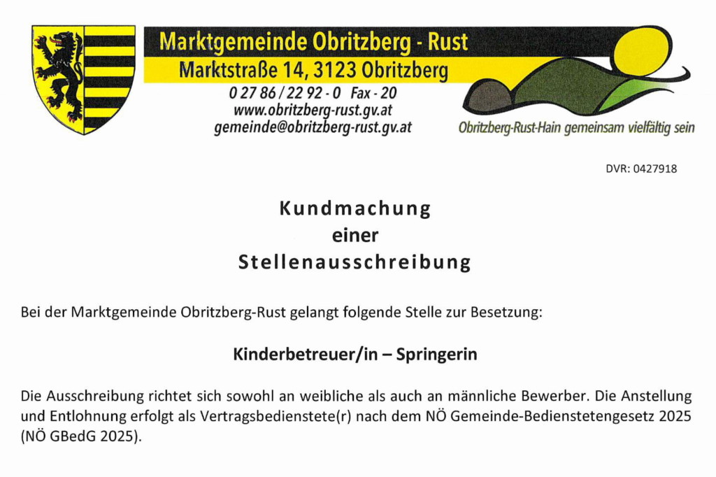 Kinderbetreuerin gesucht