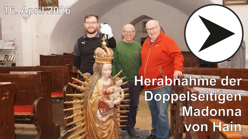 2026-04-16 Herabnahme Doppelseitige Madonna von Hain